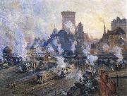 Colin Campbell Cooper Old Grand Central Station painting